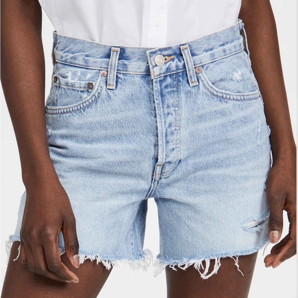 Agolde Parker Long Shorts in Swapmeet